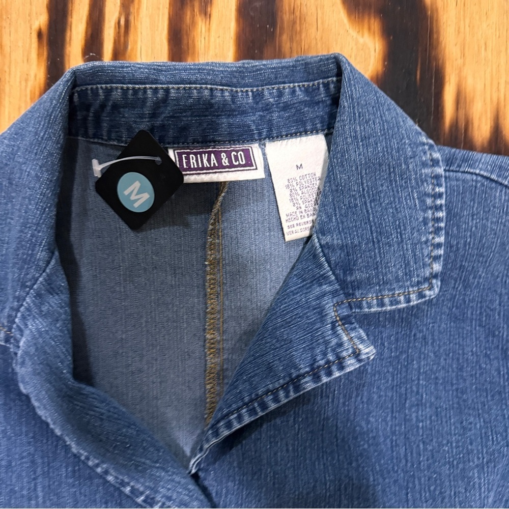 Erika‎ & Co Blue Denim Jacket - Picture 3 of 5